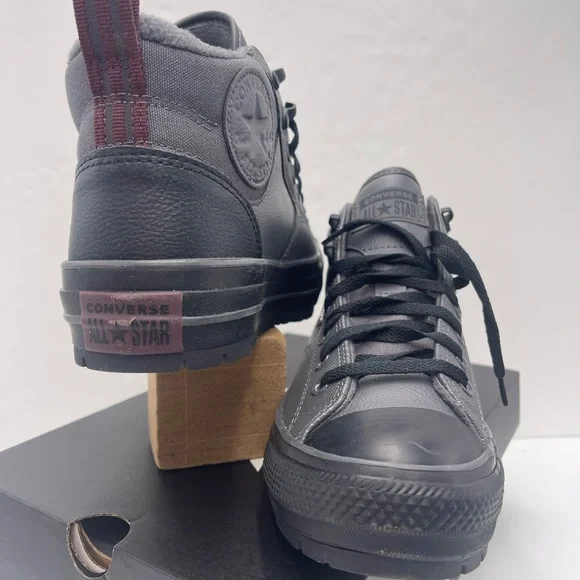 Converse Men’s
CTAS MALDEN STREET BOOT MID DARK MATTER/BLACK/BLOODSTONE Sneakers - Picture 8 of 16